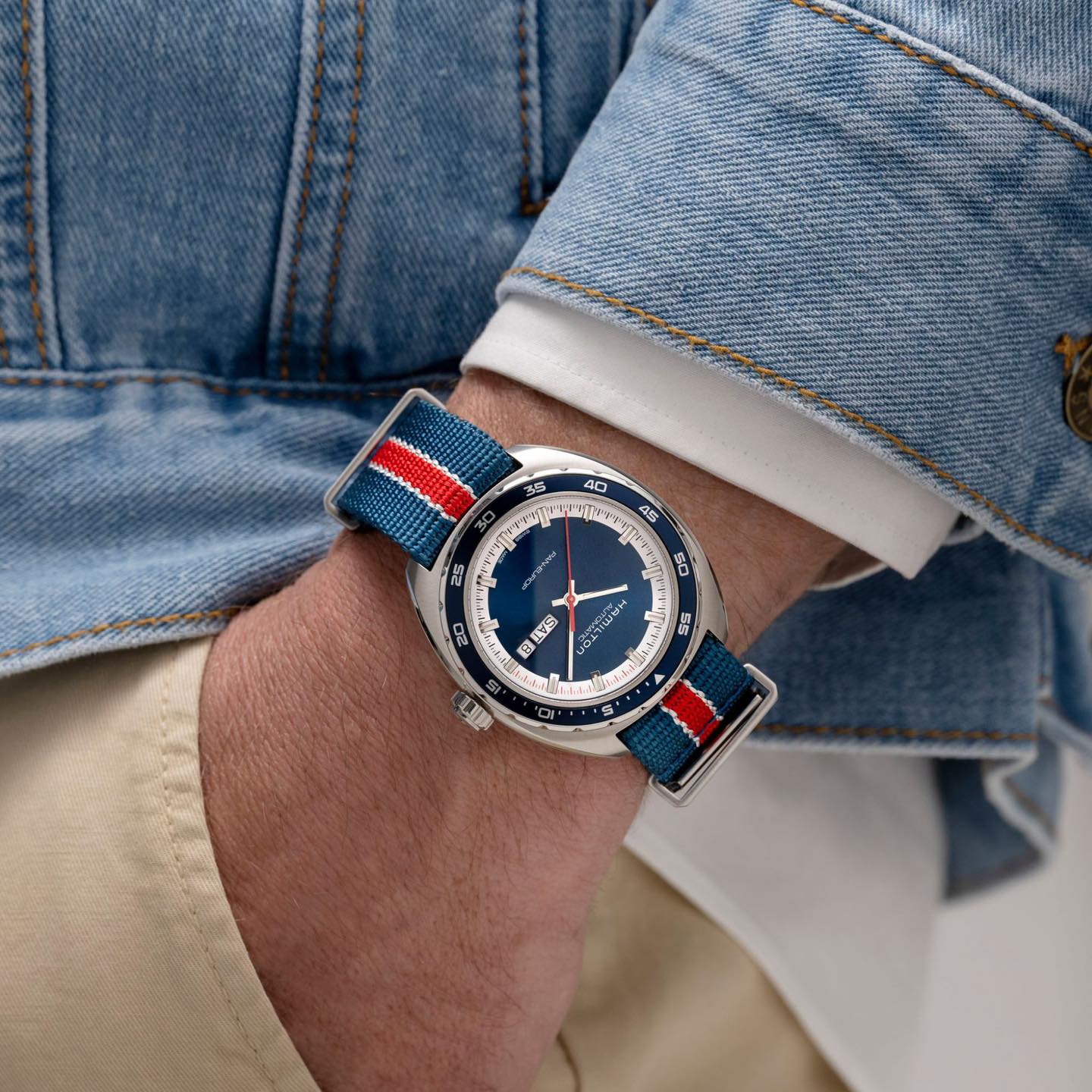 Hamilton American Classic Pan Europ Day Date Auto - H35405741 - Image 4
